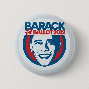 Barack the Ballot '12 Button pro-Obama