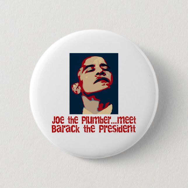 Barack the president 6 cm round badge (Front)