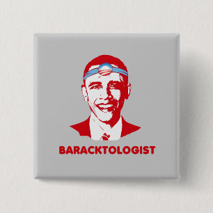 BARACKTOLOGIST 15 CM SQUARE BADGE