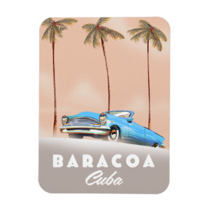 Baracoa Cuba Antique car Magnet