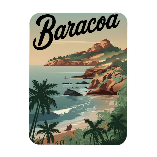 Baracoa Cuba Vintage Magnet (Vertical)