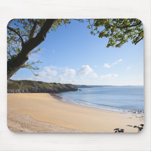 Barafundle Bay Pembroke Pembrokeshire Coast Mouse Pad (Front)