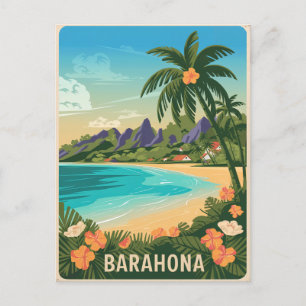 Barahona Dominican Republic Vintage Postcard