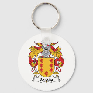 Barajas Family Crest Key Ring