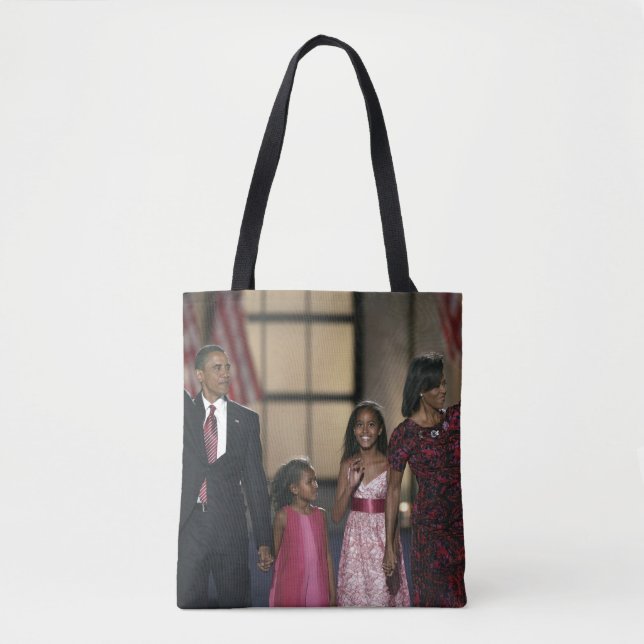 Barak Obama family wave Tote Bag (Front)