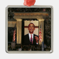 Barak Obama speaks at the last night of the