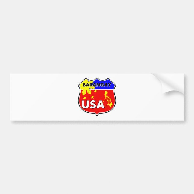 Barangay USA Bumper Sticker (Front)