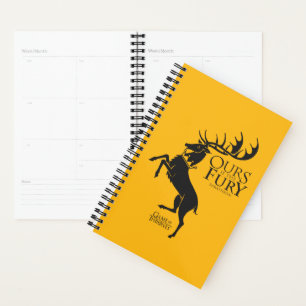 Baratheon Sigil - Ours is the Fury Planner