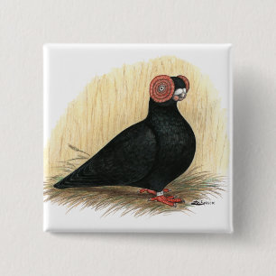 Barb:  Standard Black 15 Cm Square Badge