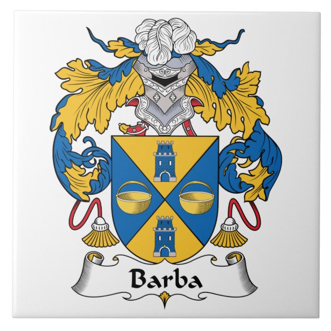 Barba Family Crest Tile (Front)