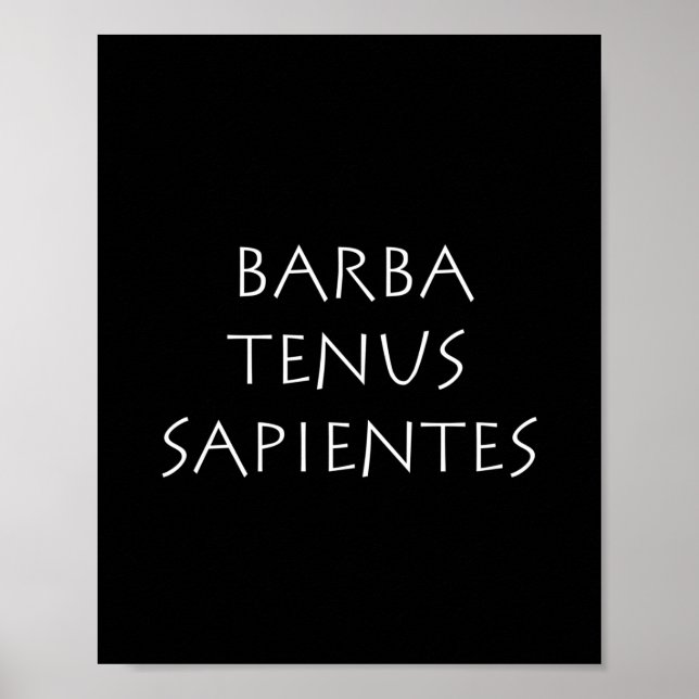 Barba tenus sapientes poster (Front)