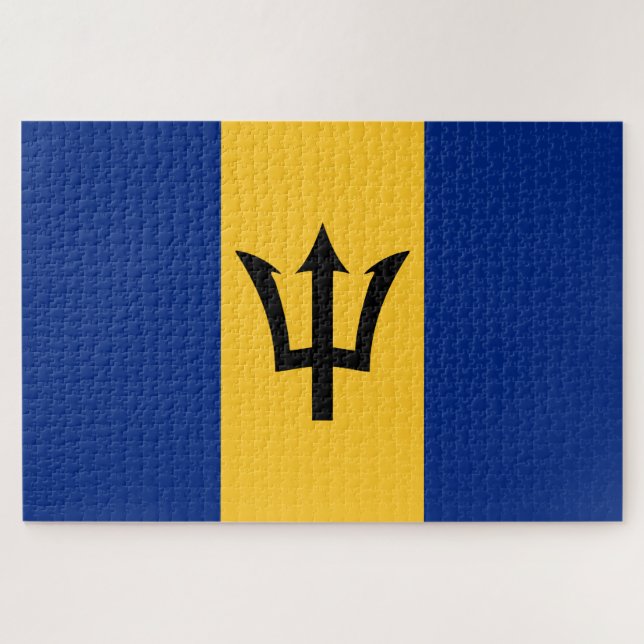 Barbadian Flag (Barbados) (Bajan) Jigsaw Puzzle (Horizontal)