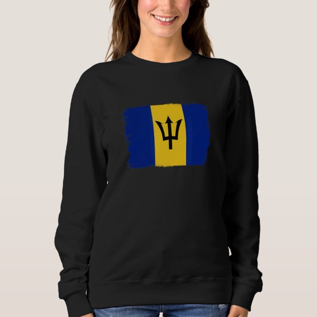 Barbadian Flag Barbados Sweatshirt (Front)