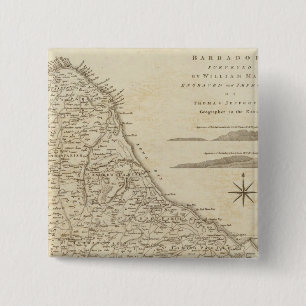 Barbadoes 15 Cm Square Badge