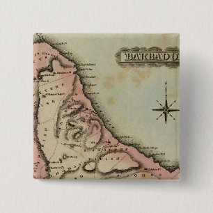 Barbadoes 2 15 cm square badge