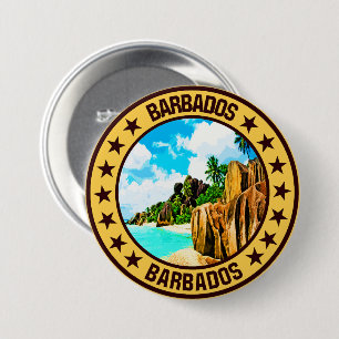 Barbados                                           7.5 cm round badge