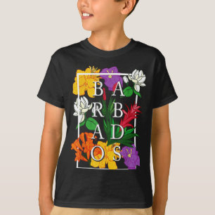 Barbados Bajan Wildflower Pride Floral  T-Shirt