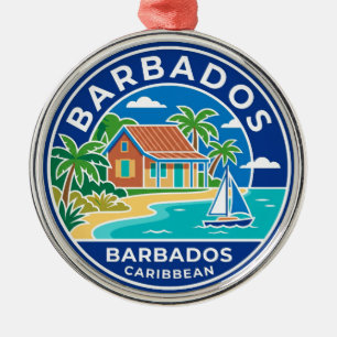 Barbados Barbados Metal Tree Decoration