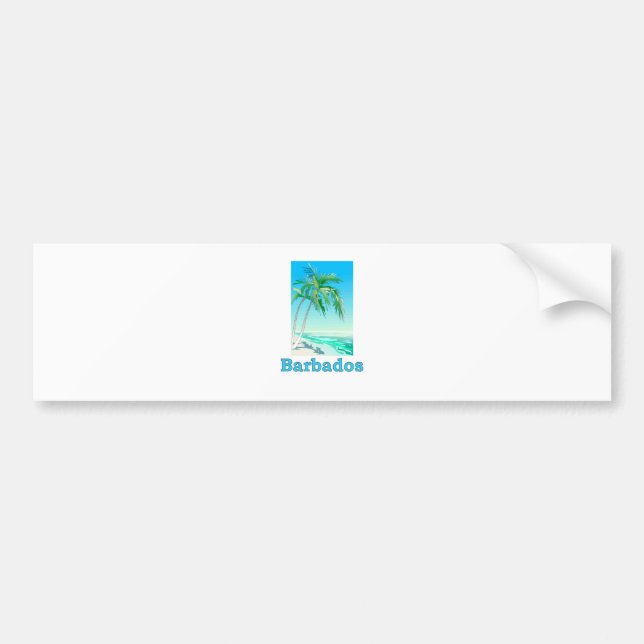 Barbados Bumper Sticker (Front)