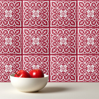 Barbados Cherry Red Portuguese Mediterranean Tile