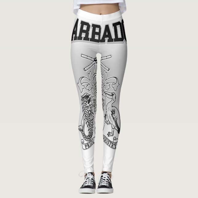 Barbados Coat of Arms Leggings (Front)
