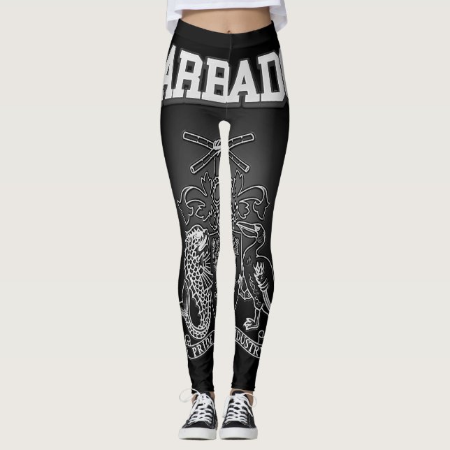 Barbados Coat of Arms Leggings (Front)
