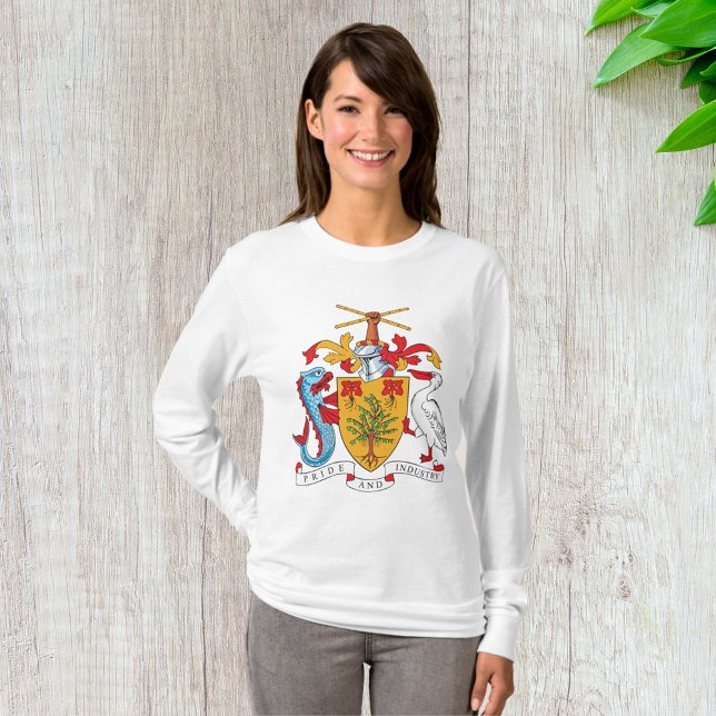 Barbados Coat of Arms National Emblem  T-Shirt (Creator Uploaded)