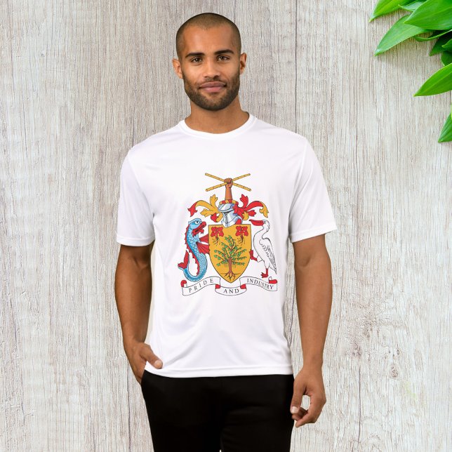 Barbados Coat of Arms National Emblem  T-Shirt (Creator Uploaded)