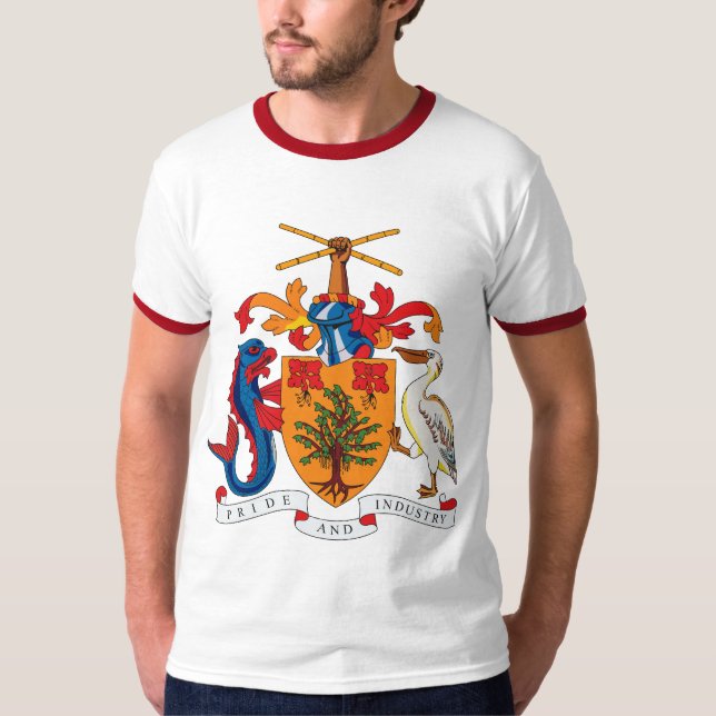 Barbados Coat of Arms T-shirt (Front)