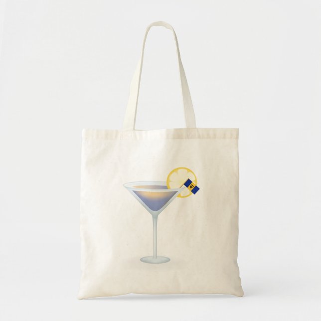 Barbados Cocktail Exotic Vacation Tote Bag (Front)