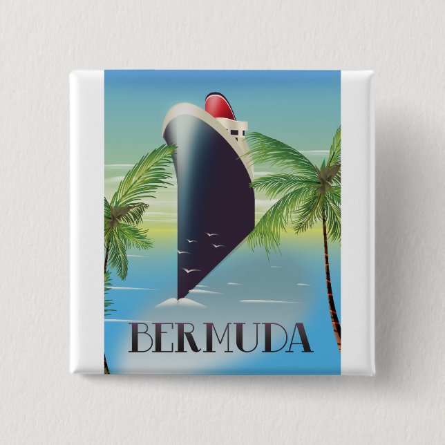 Barbados Cruise 15 Cm Square Badge (Front)