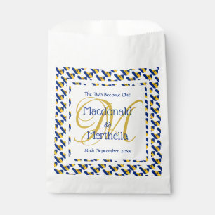 BARBADOS Custom Monogram Wedding Favour Bags