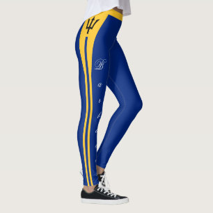 Barbados fashion leggings, Barbados Flag /sports Leggings