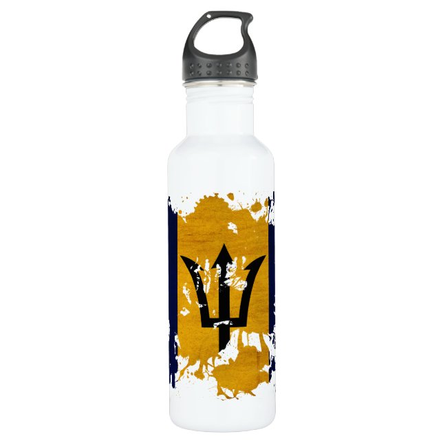 Barbados Flag 710 Ml Water Bottle (Front)