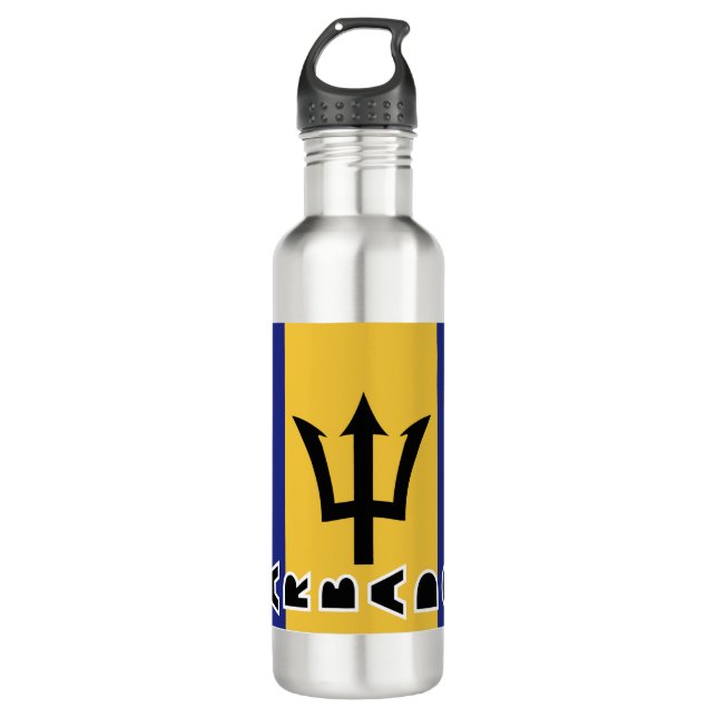 Barbados Flag  710 Ml Water Bottle (Front)