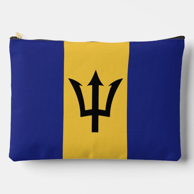 Barbados flag accessory pouch (Front)