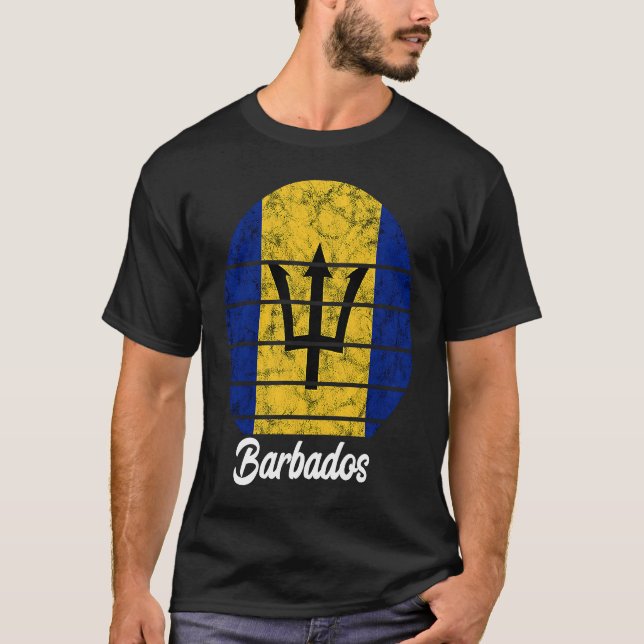 Barbados Flag Barbados Journey Barbadian Island T-Shirt (Front)