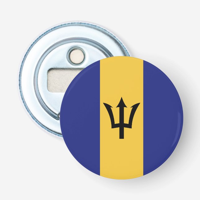 Barbados flag bottle opener (Front)