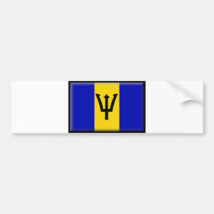 Barbados Flag Bumper Sticker