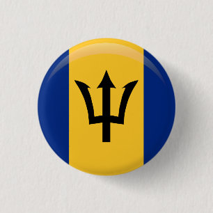 Barbados  Flag  Button