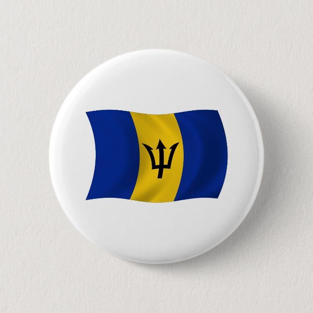 Barbados Flag Button (Front)