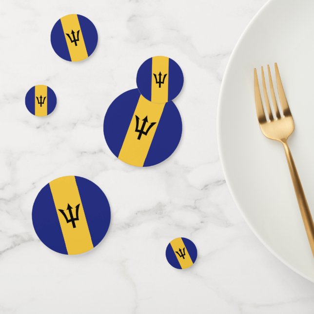 Barbados flag confetti (Group)