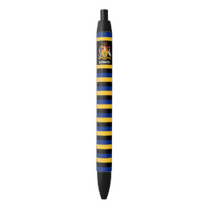 Barbados Flag Cute Patriotic Black Ink Pen