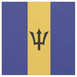 Barbados flag fabric