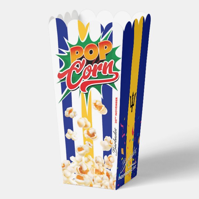 Barbados flag favour box (Back)