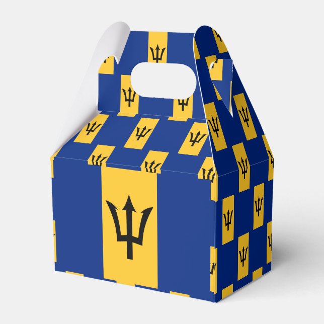 Barbados Flag Favour Box (Back Side)