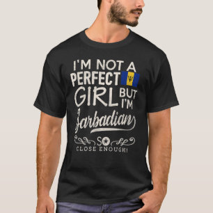 Barbados Flag Girl Barbadian Pride Souvenir T-Shirt