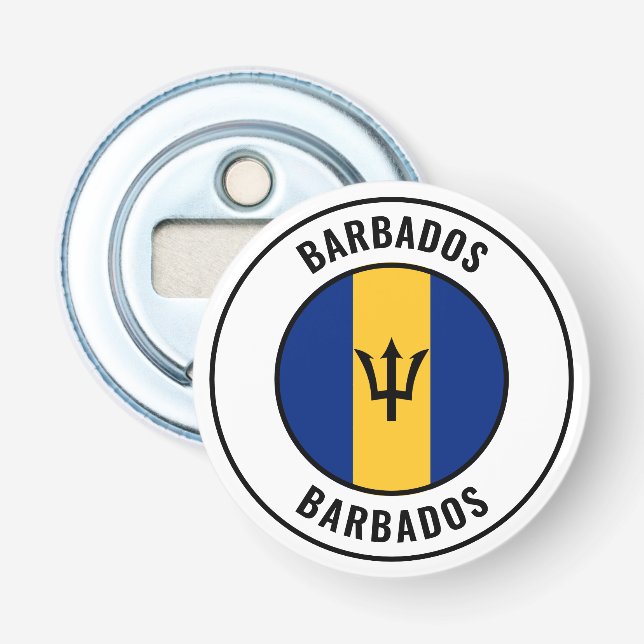 Barbados Flag Gorgeous Patriotic Bottle Opener (Front)