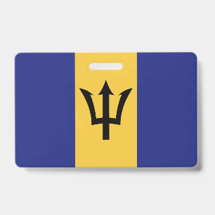 Barbados flag ID badge