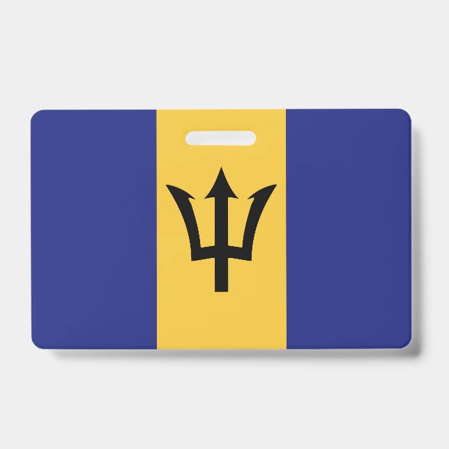 Barbados flag ID badge (Front)